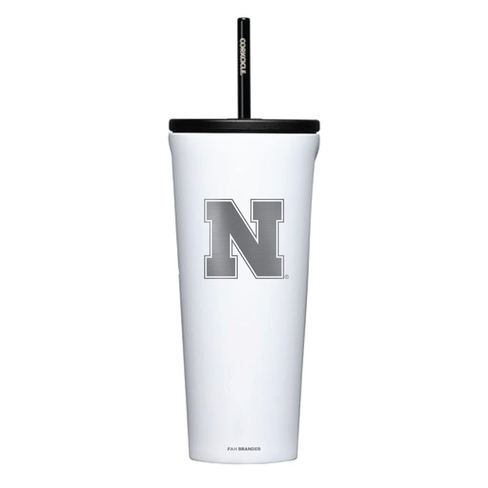 Corkcicle Cold Cup Triple Insulated Tumbler with Nebraska Cornhuskers Logos
