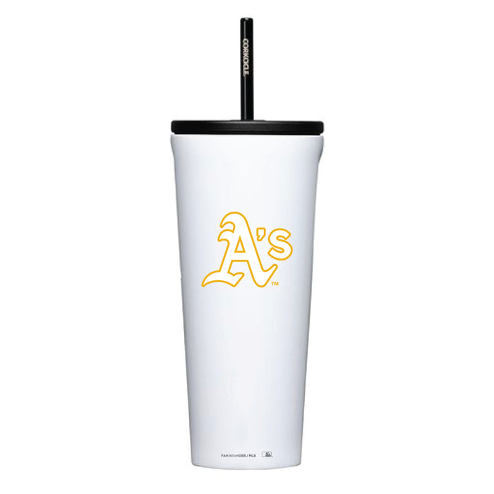 Corkcicle Cold Cup Triple Insulated Tumbler with Oakland Athletics Logos