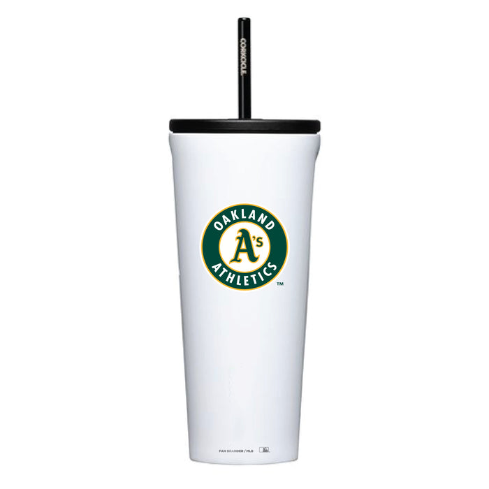 Corkcicle Cold Cup Triple Insulated Tumbler with Oakland Athletics Logos