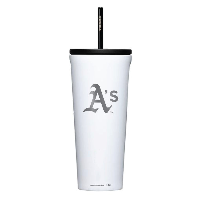 Corkcicle Cold Cup Triple Insulated Tumbler with Oakland Athletics Logos