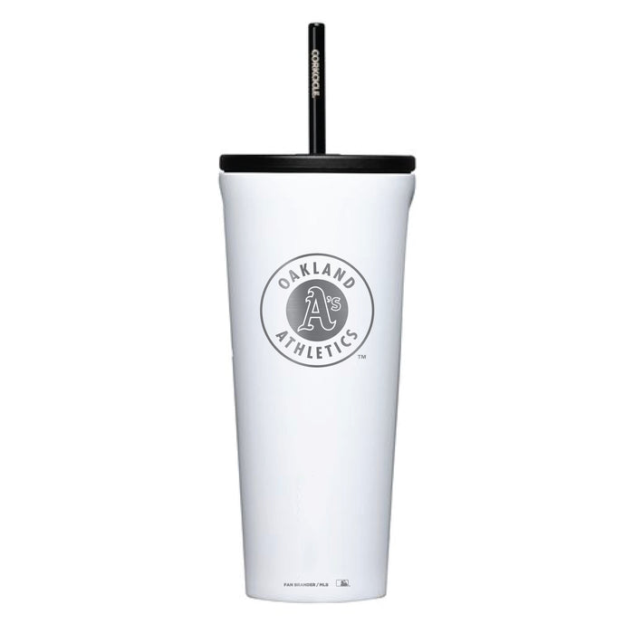Corkcicle Cold Cup Triple Insulated Tumbler with Oakland Athletics Logos