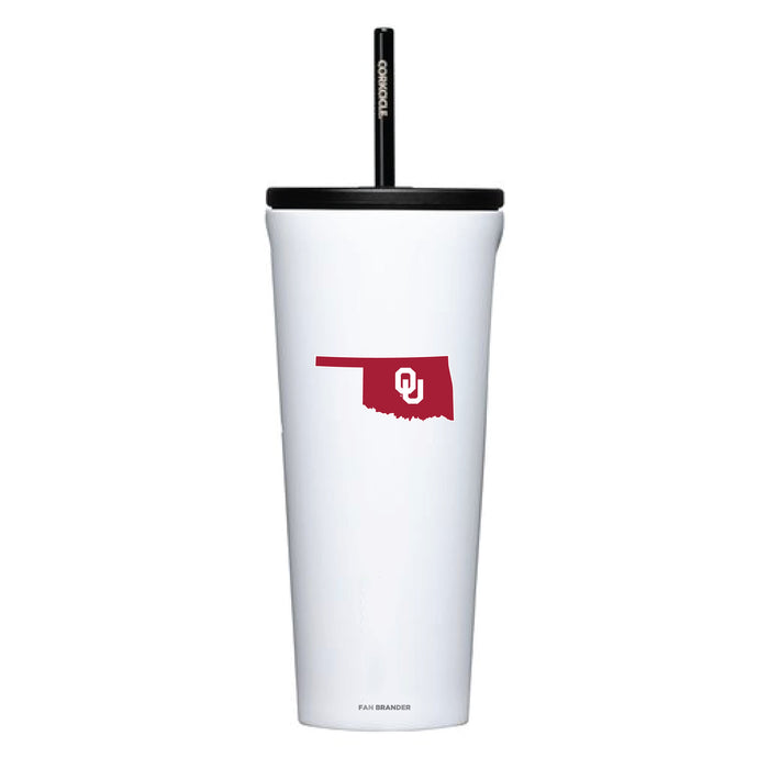 Corkcicle Cold Cup Triple Insulated Tumbler with Oklahoma Sooners State Design
