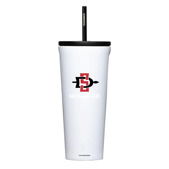 Corkcicle Cold Cup Triple Insulated Tumbler with San Diego State Aztecs Logos
