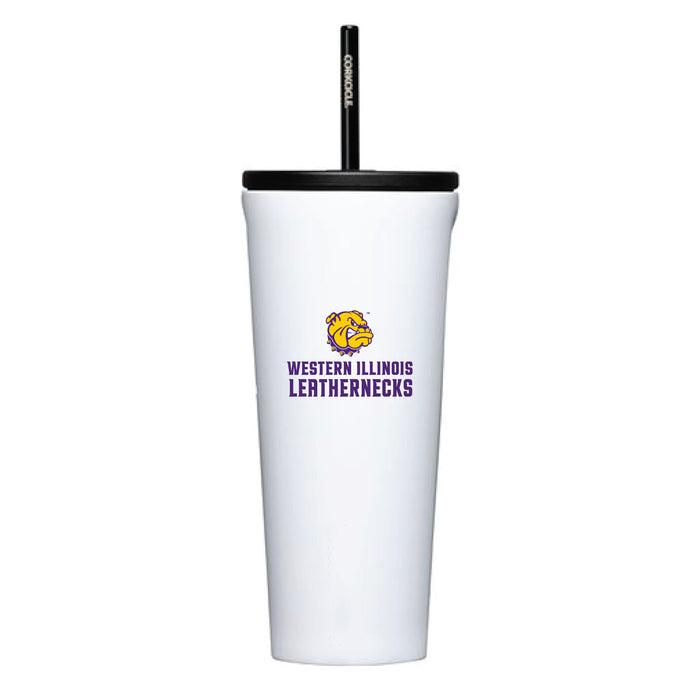 Corkcicle Cold Cup Triple Insulated Tumbler with Western Illinois University Leathernecks Logos