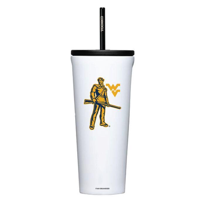 Corkcicle Cold Cup Triple Insulated Tumbler with West Virginia Mountaineers Logos