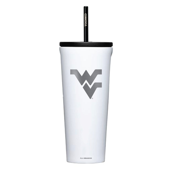 Corkcicle Cold Cup Triple Insulated Tumbler with West Virginia Mountaineers Logos