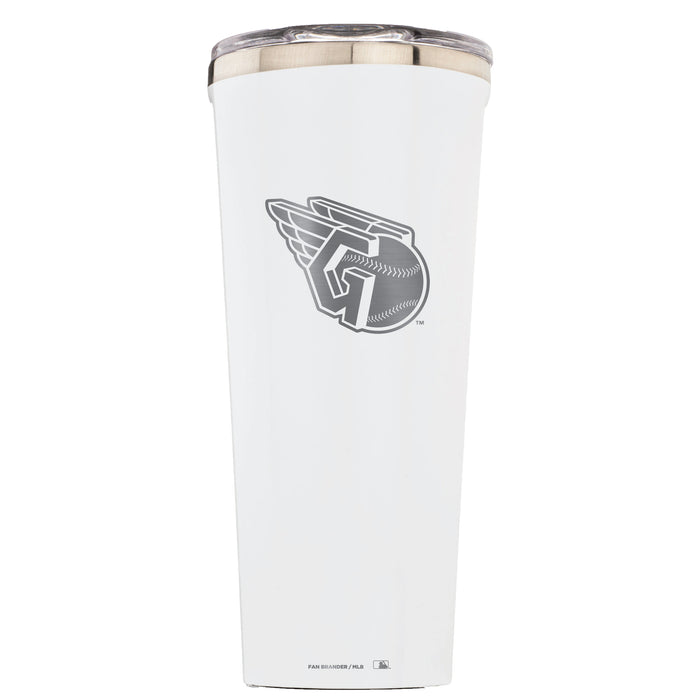 Triple Insulated Corkcicle Tumbler with Cleveland Guardians Etched Primary Logo
