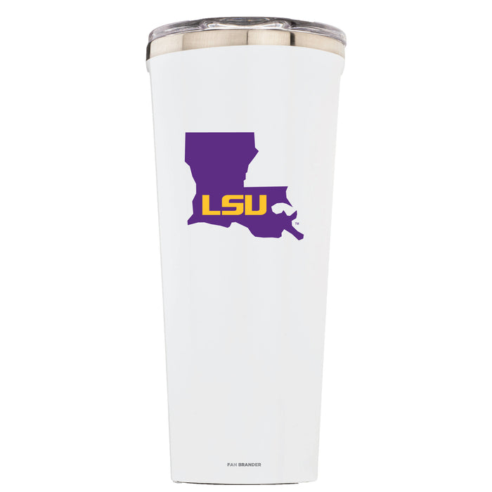 Triple Insulated Corkcicle Tumbler with LSU Tigers State Design