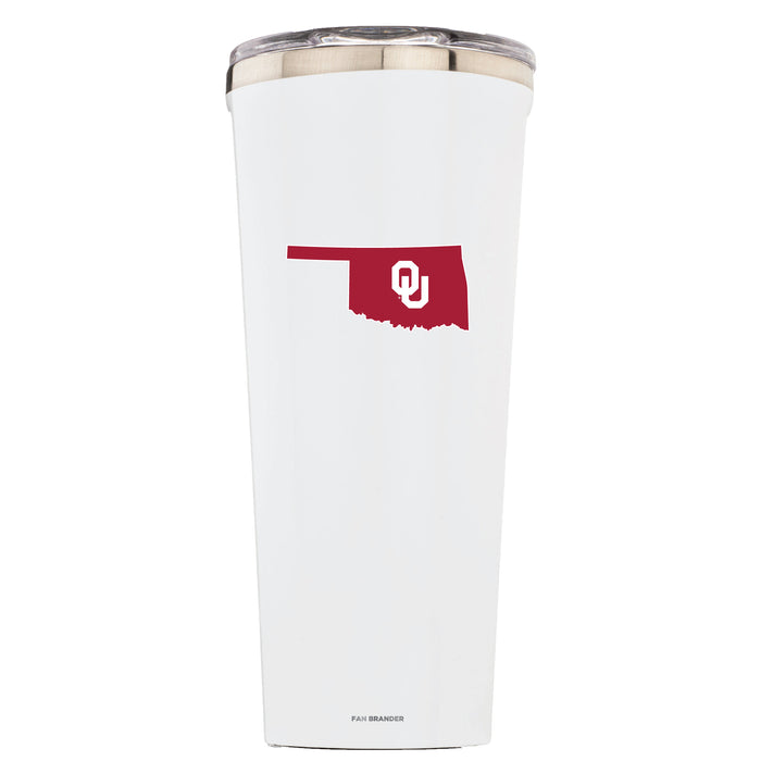 Triple Insulated Corkcicle Tumbler with Oklahoma Sooners State Design