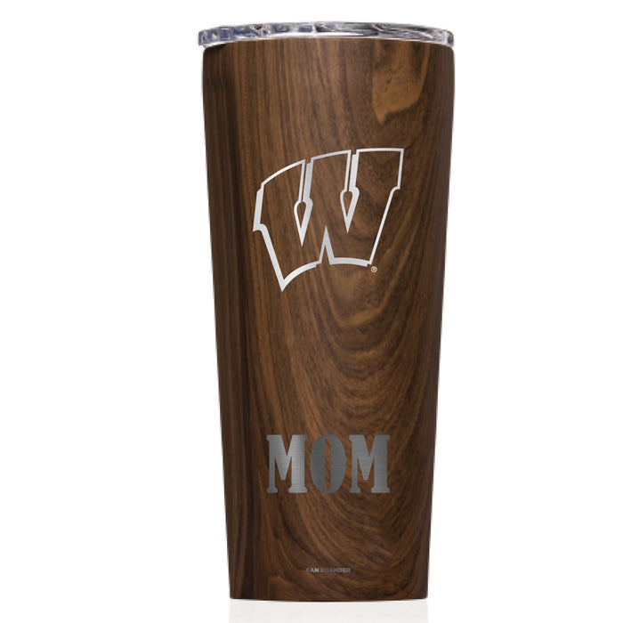 Triple Insulated Corkcicle Tumbler with Wisconsin Badgers Mom Primary Logo
