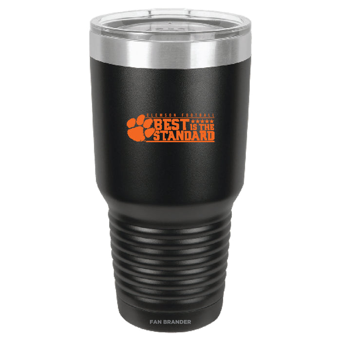 Fan Brander 30oz Stainless Steel Tumbler with with Clemson Tigers Tigers design