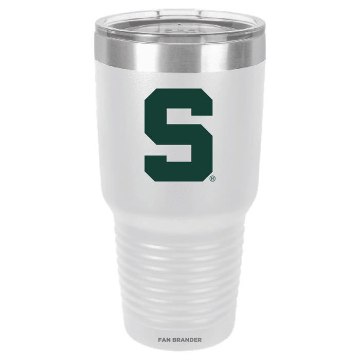 Fan Brander 30oz Stainless Steel Tumbler with with Michigan State Spartans Spartans design