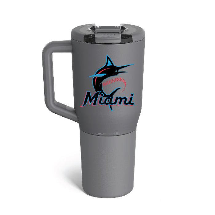 BruMate MUV 35oz Tumbler with Miami Marlins Logos