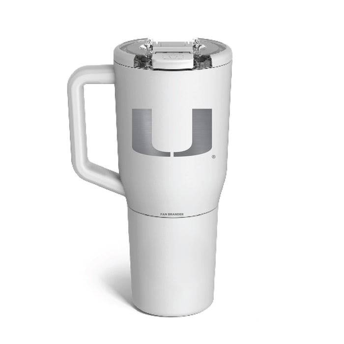BruMate MUV 35oz Tumbler with Miami Hurricanes Logos