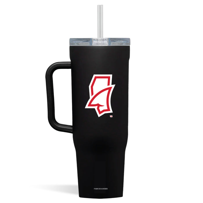 Corkcicle Cruiser 40oz Tumbler with Mississippi Ole Miss Mississippi Land Shark