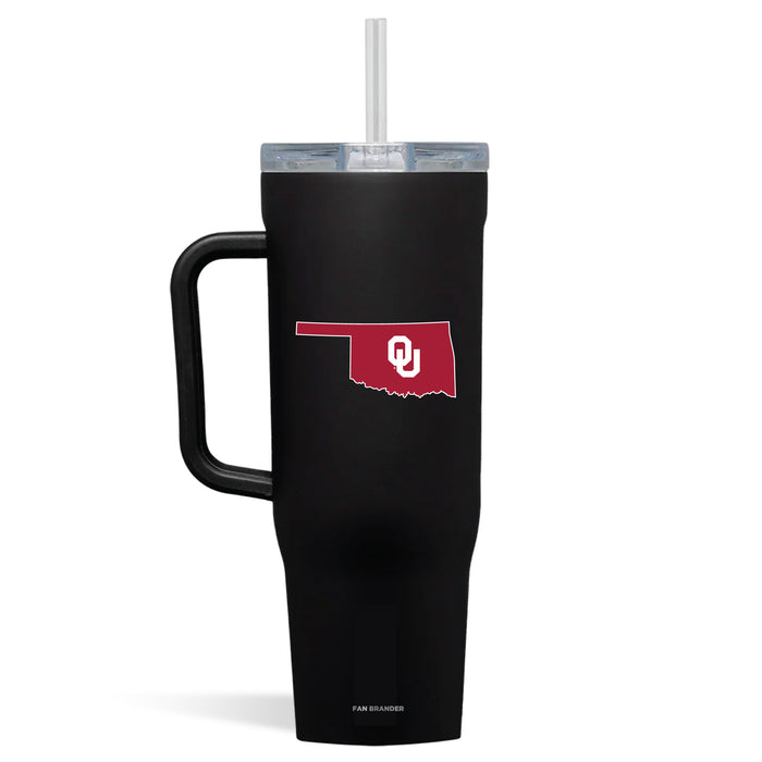 Corkcicle Cruiser 40oz Tumbler with Oklahoma Sooners State Design