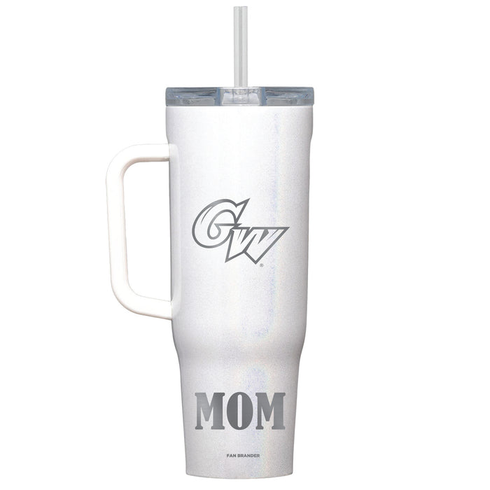 Corkcicle Cruiser 40oz Tumbler with George Washington Revolutionaries Etched Mom with Primary Logo