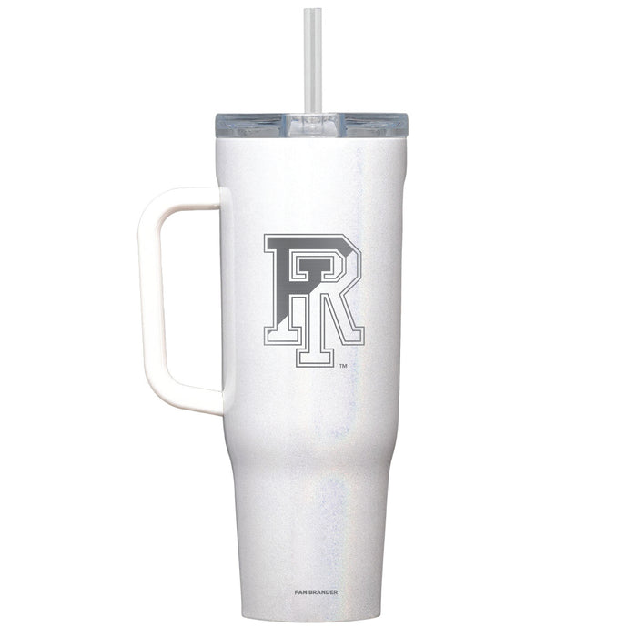 Corkcicle Cruiser 40oz Tumbler with Rhode Island Rams Etched Primary Logo
