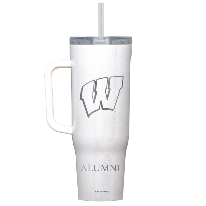 Corkcicle Cruiser 40oz Tumbler with Wisconsin Badgers Alumni Primary Logo