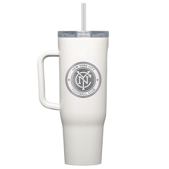 Corkcicle Cruiser 40oz Tumbler with New York City FC Etched Primary Logo