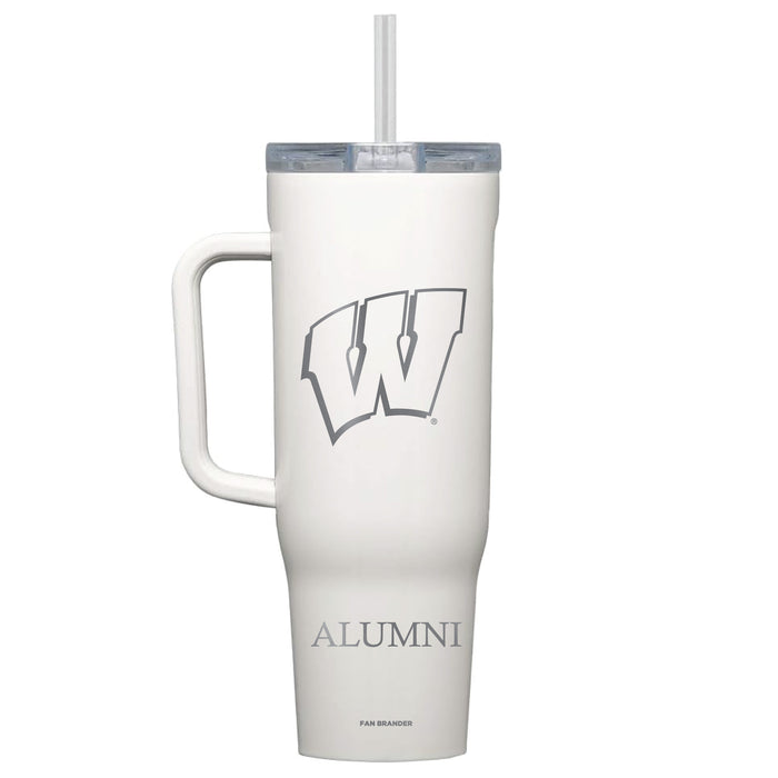 Corkcicle Cruiser 40oz Tumbler with Wisconsin Badgers Alumni Primary Logo