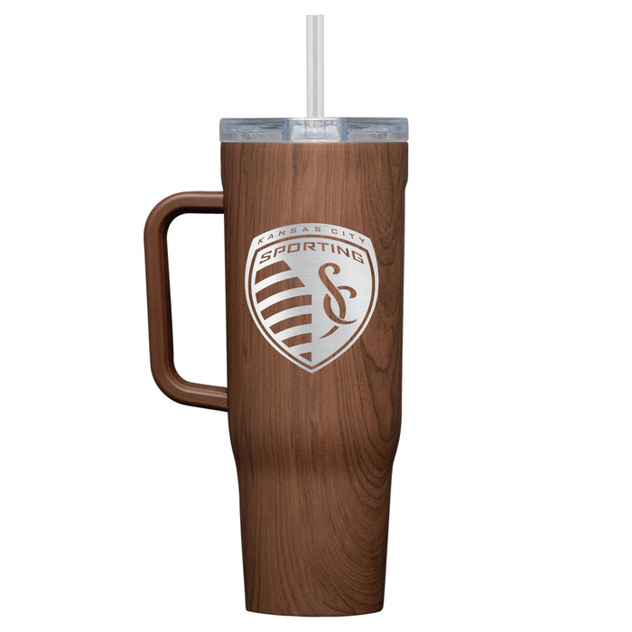 Corkcicle Cruiser 40oz Tumbler with Sporting Kansas City Etched Primary Logo