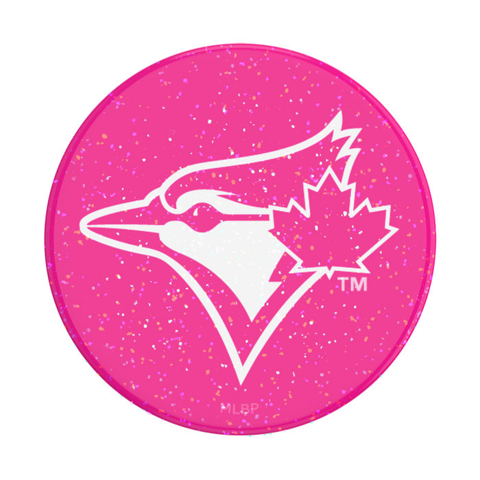 Toronto Blue Jays PopSocket with pink glitter design