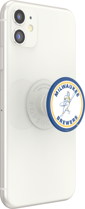 Milwaukee Brewers PopSocket with Cooperstown Classic design