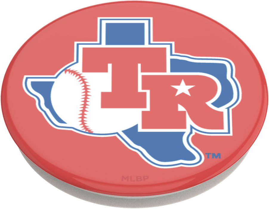 Texas Rangers PopSocket with Cooperstown Classic design