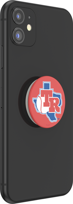 Texas Rangers PopSocket with Cooperstown Classic design