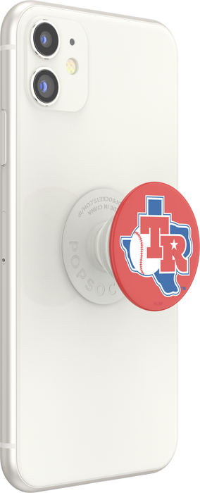 Texas Rangers PopSocket with Cooperstown Classic design