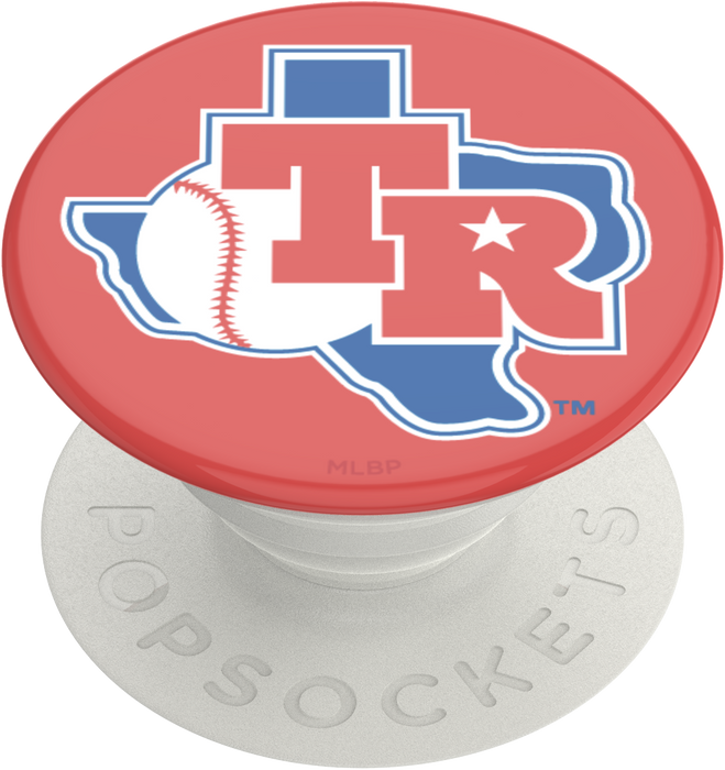 Texas Rangers PopSocket with Cooperstown Classic design