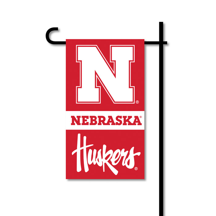 Nebraska Cornhuskers Mini Garden Flag w/ Pole