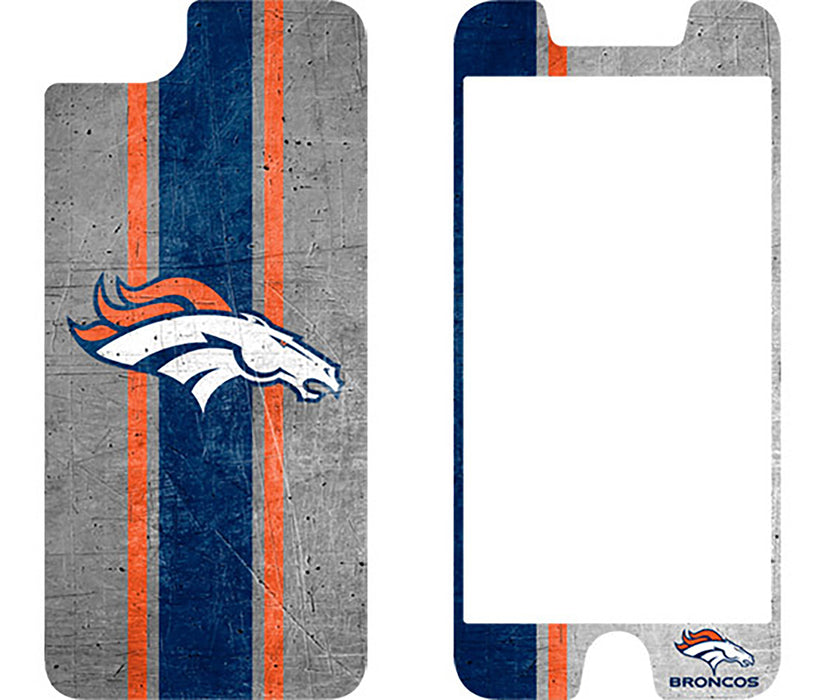 OtterBox Clear Symmetry Series Phone case with Denver Broncos Alpha Glass Screen Protector