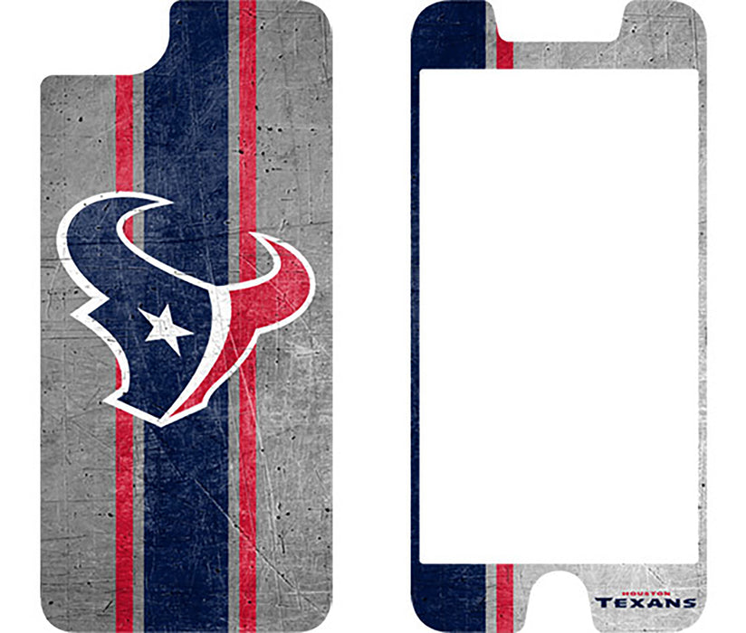 OtterBox Clear Symmetry Series Phone case with Houston Texans Alpha Glass Screen Protector