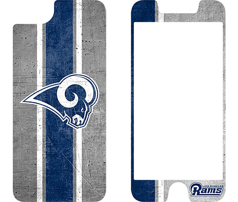 OtterBox Clear Symmetry Series Phone case with Los Angeles Rams Alpha Glass Screen Protector
