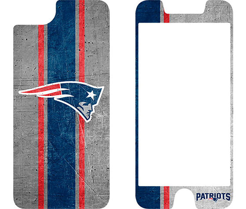 OtterBox Clear Symmetry Series Phone case with New England Patriots Alpha Glass Screen Protector