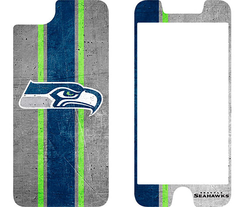 OtterBox Clear Symmetry Series Phone case with Seattle Seahawks Alpha Glass Screen Protector