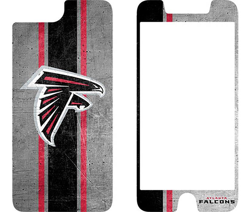 OtterBox Clear Symmetry Series Phone case with Atlanta Falcons Alpha Glass Screen Protector