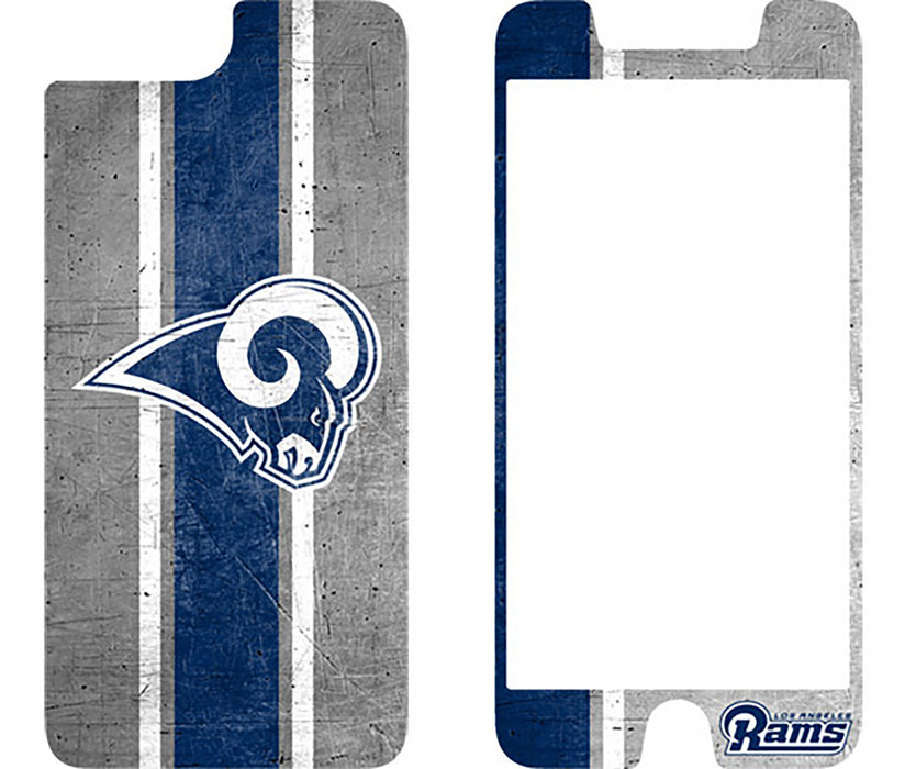 OtterBox Clear Symmetry Series Phone case with Los Angeles Rams Alpha Glass Screen Protector