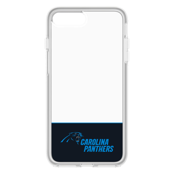 OtterBox Clear Symmetry Series Phone case with Carolina Panthers Logo