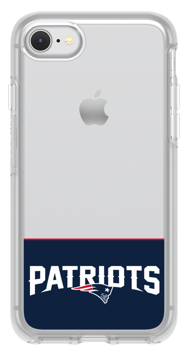 OtterBox Clear Symmetry Series Phone case with New England Patriots Logo