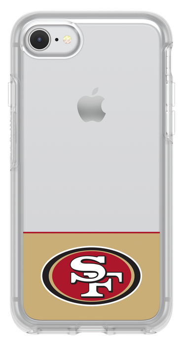 OtterBox Clear Symmetry Series Phone case with San Francisco 49ers Logo