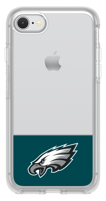 OtterBox Clear Symmetry Series Phone case with Philadelphia Eagles Logo