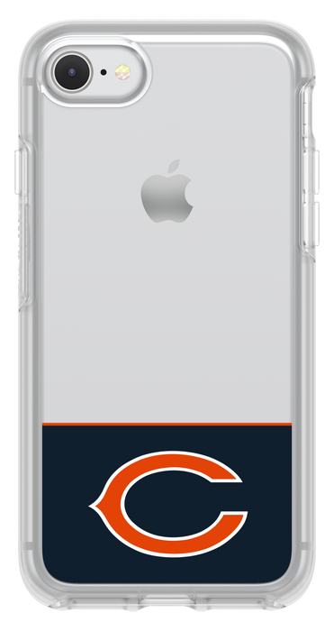 OtterBox Clear Symmetry Series Phone case with Chicago Bears Logo