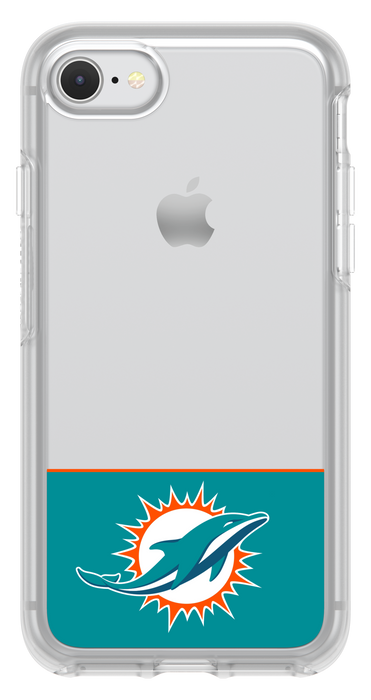 OtterBox Clear Symmetry Series Phone case with Miami Dolphins Logo