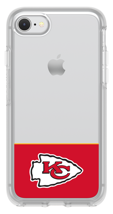 OtterBox Clear Symmetry Series Phone case with Kansas City Chiefs Logo