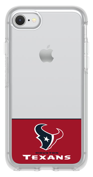 OtterBox Clear Symmetry Series Phone case with Houston Texans Logo