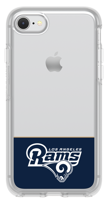 OtterBox Clear Symmetry Series Phone case with Los Angeles Rams Logo