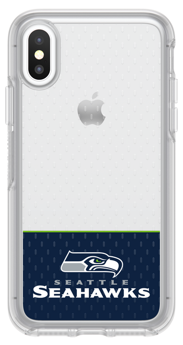 OtterBox Clear Symmetry Series Phone case with Seattle Seahawks Logo